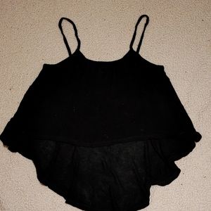 Black M/L tank top crop with long tail